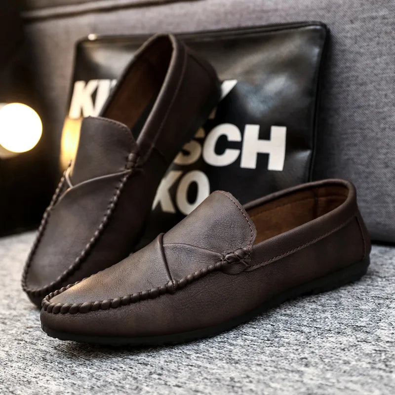 2025 Luxury Trendy Dress Shoes Men Loafers Split Leather Moccasins Shoes for Men Formal Mariage Wedding Shoe Botas Para Hombre
