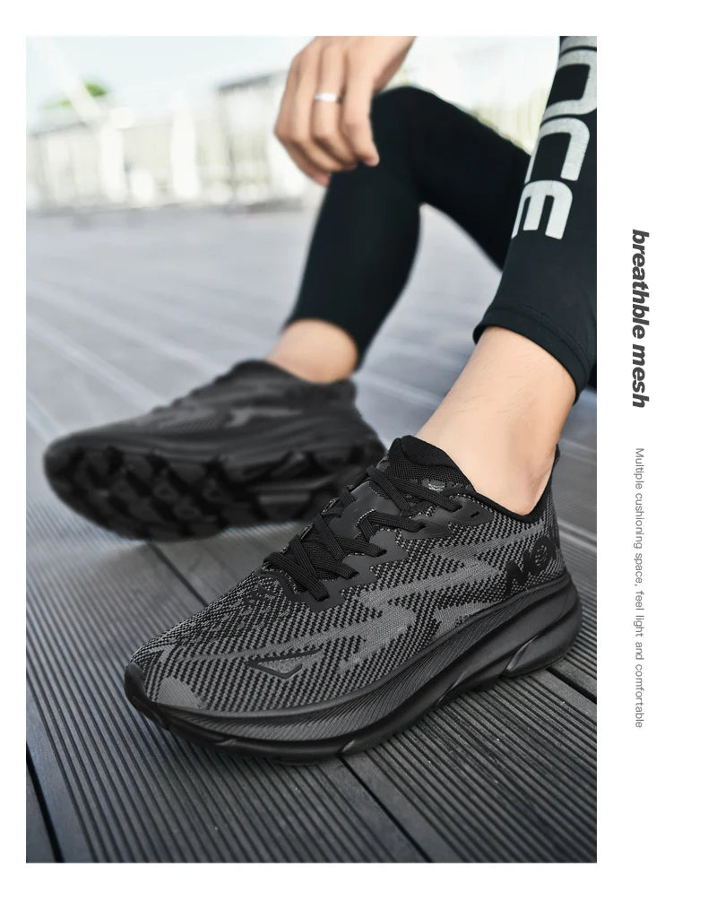 PARZIVAL Men's Sneaker Air Cushion Runner Trainers Tenis Marathon Sports Running Shoes Women Outdoor Athletic Speciality Sneaker