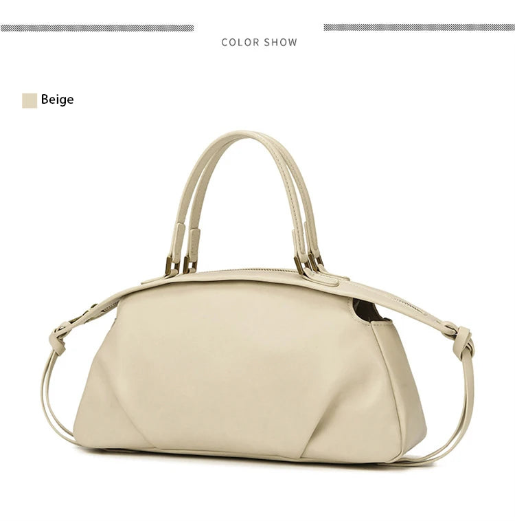New Women's Bags, Fashionable and Simple Handbags, Niche High-End Shoulder Bags, Versatile Casual Bags for Commuting, Large-Capacity Tote Bags, Soft Leather Crossbody Bags