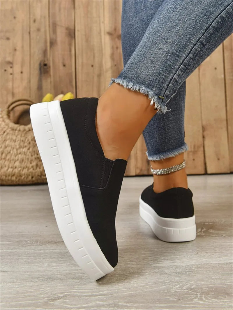Shoes for Women Spring Leisure Sneakers New Womens Lazy Footwear Lightweight Thick Sole Platform Women Shoes Size 36-43