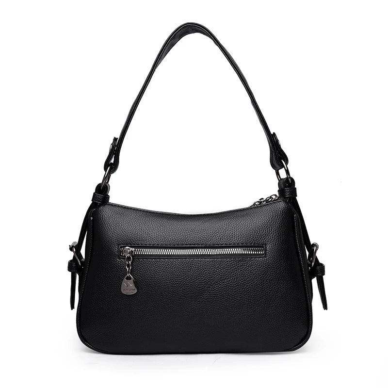 Women's Bags Vintage Genuine High quality PU Women's handbags Casual Ladies' Tote Bags, Soft and Large capacity Handbags wallet