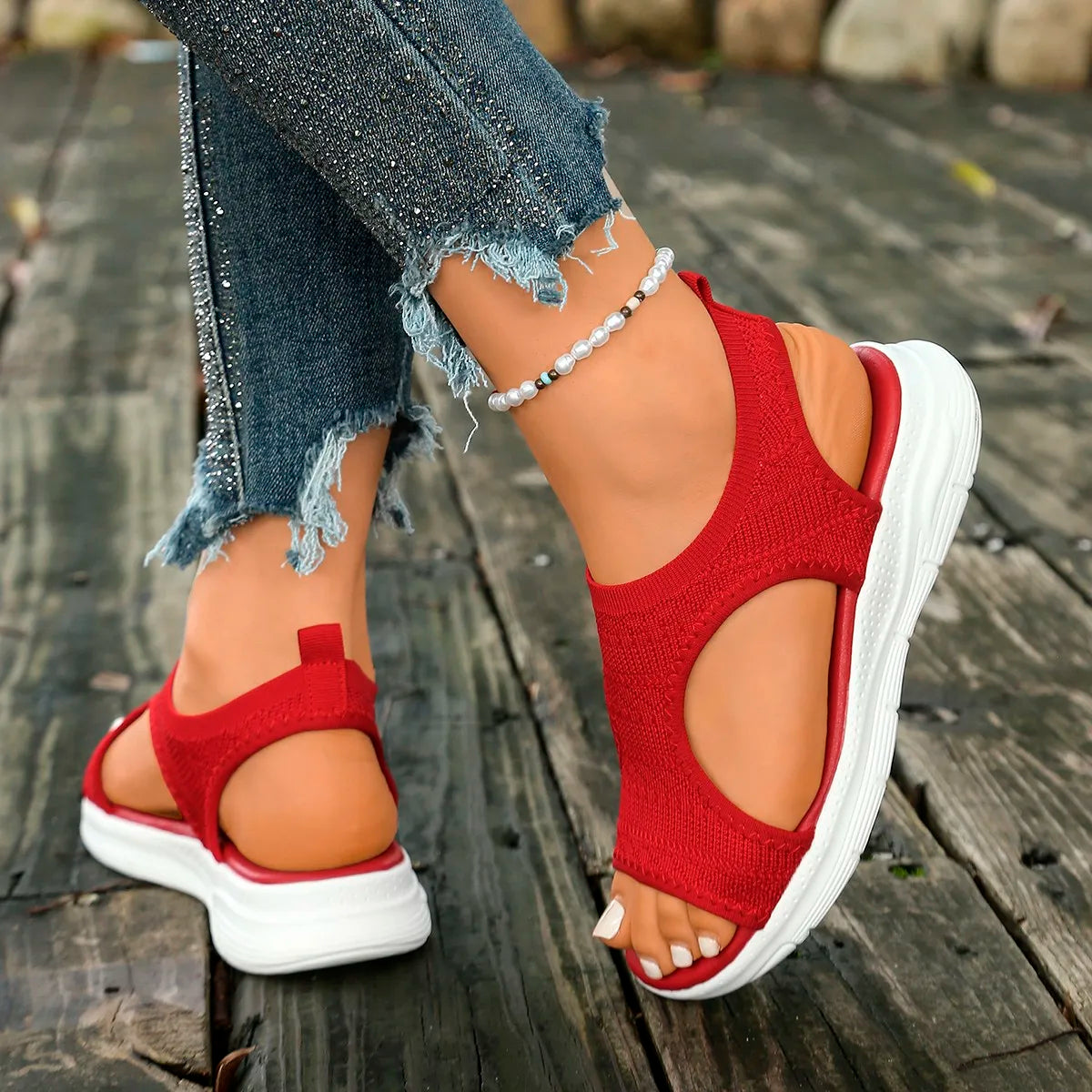 Women's Shoes Summer 2026 Comfortable Casual Sport Sandals Women Beach Wedge Sandals Women Platform  New Style Sandals