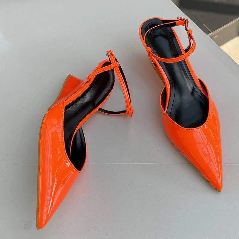 Fashion Wedges Shoes For Women Pointed Toe Female Footwear New 2026 Casual Ladies High Heels Sandals Slingbacks Heel Pumps