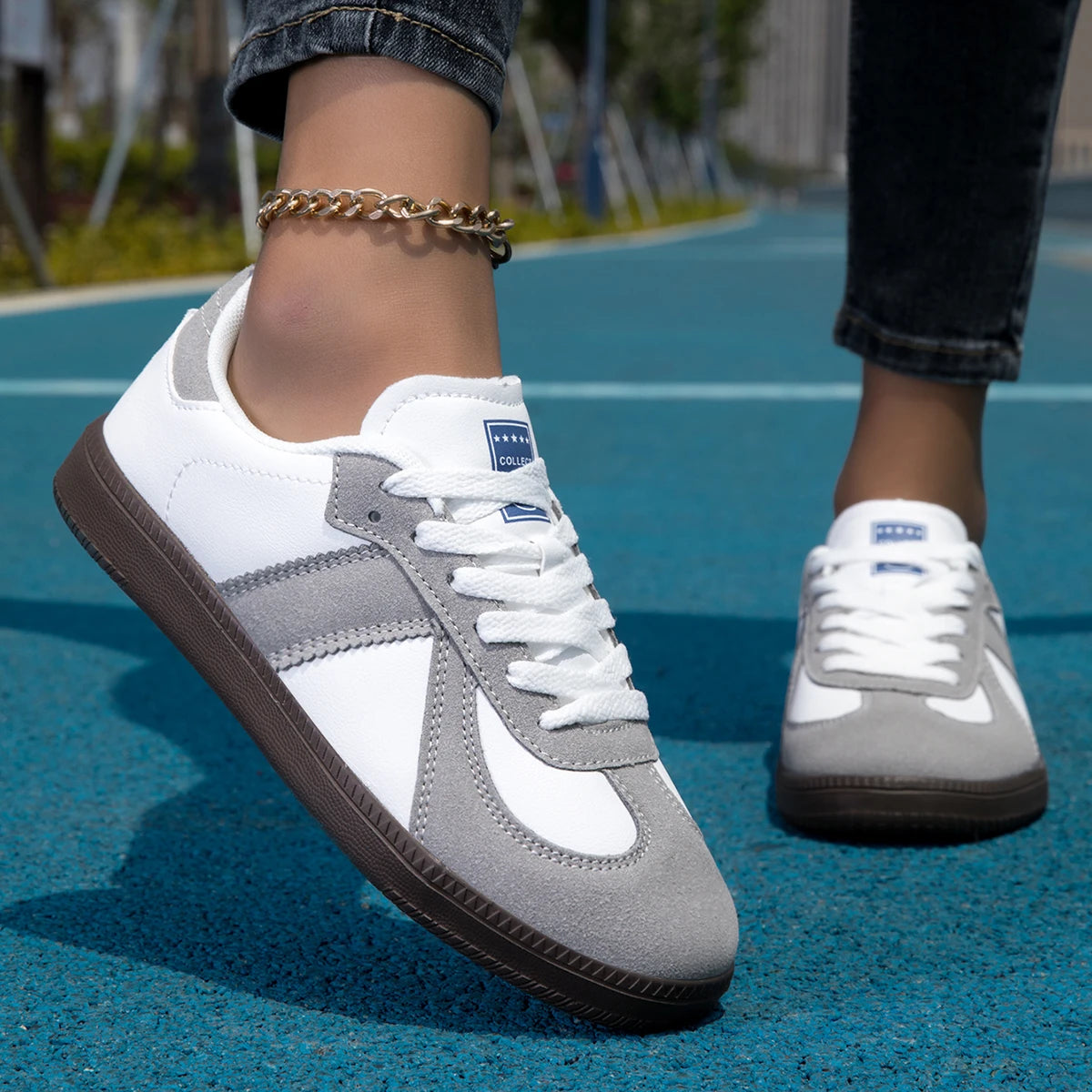 YRZL Womans Comfortable Sneakers for Men Women White Lightweight Shoes Waterproof Walking Shoes Casual Couple Sneakers Sport