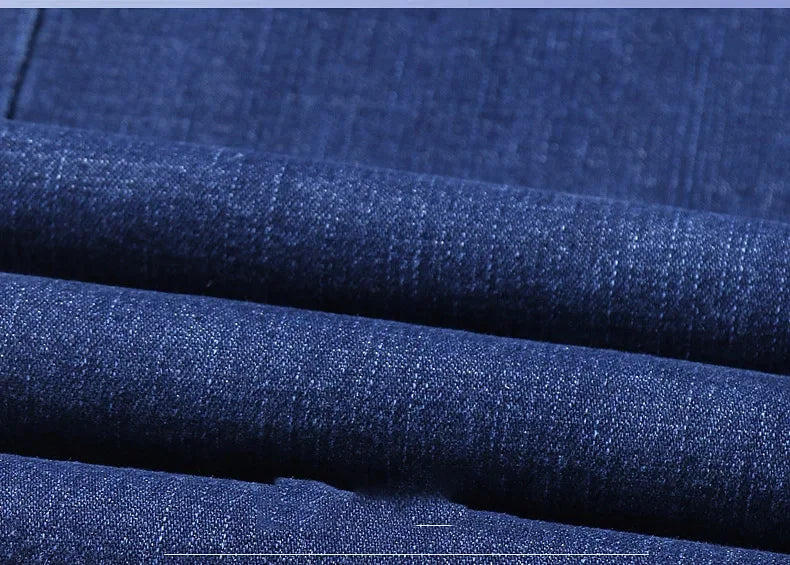 2025 Men's New Men's Fashion Casual Jeans Classic Style Casual Stretch Slim Fit Jeans Men's Denim Pants Black Blue Men's Style