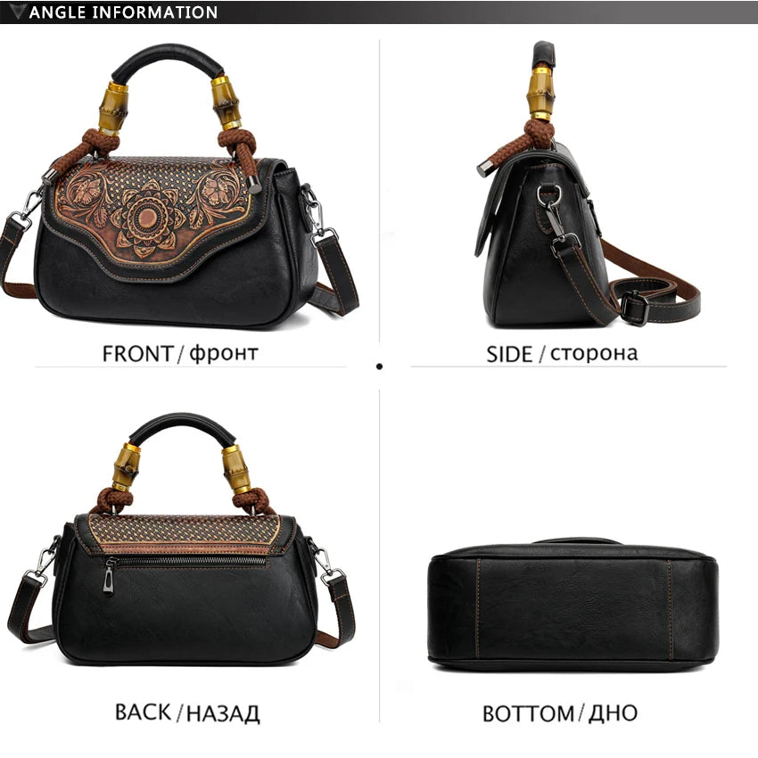 Retro Shoulder Bag Women Handbag High-quality 3D Printed Diagonal Crossbody Classic Office Not Too Big or Too Small Bag Luxury