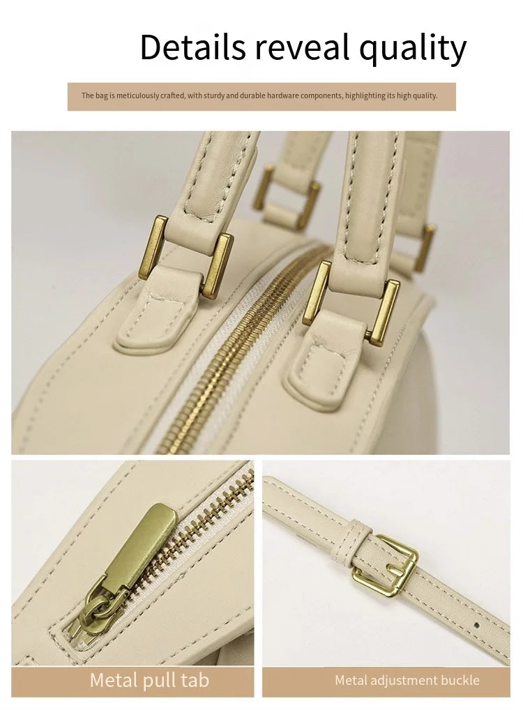 New Women's Bags, Fashionable and Simple Handbags, Niche High-End Shoulder Bags, Versatile Casual Bags for Commuting, Large-Capacity Tote Bags, Soft Leather Crossbody Bags