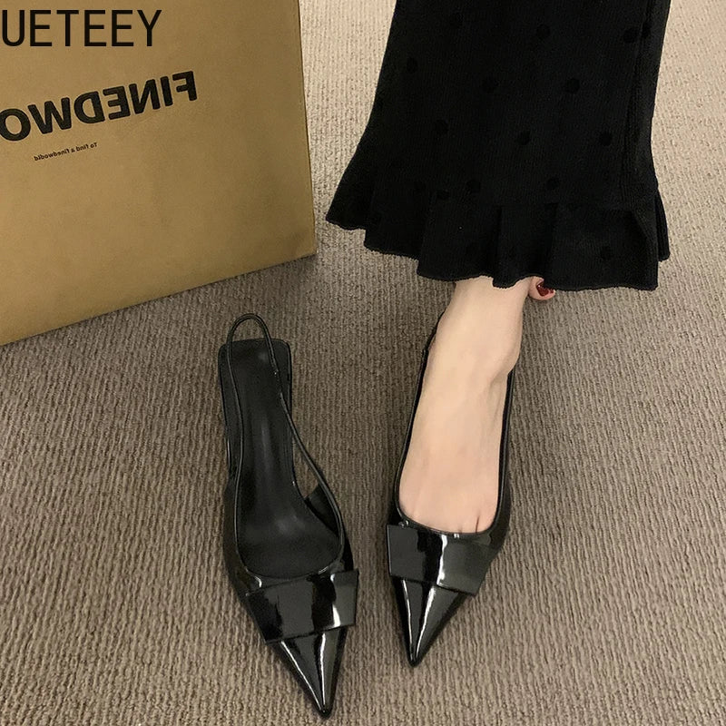2026 Summer High Heel Women Sandals Fashion Pointed Toe Singbacks Shoes Design Style Banquet Party Sandalias Shoes