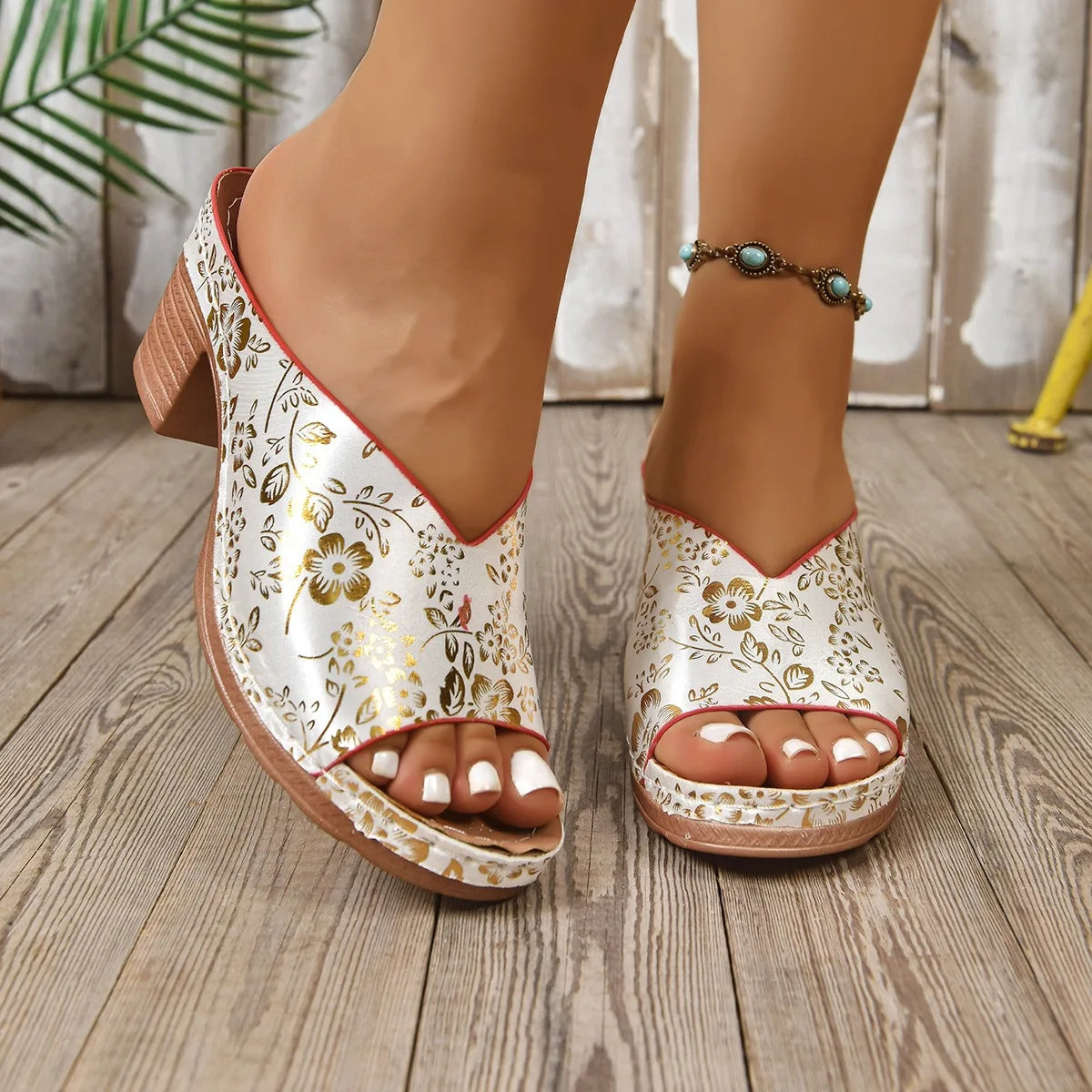 Women Shoes Fashion Sandals Wedge Women Shoe Open Toe Slide Women's Sandals Beach Footwear Female Slippers Zapatos De Mujer