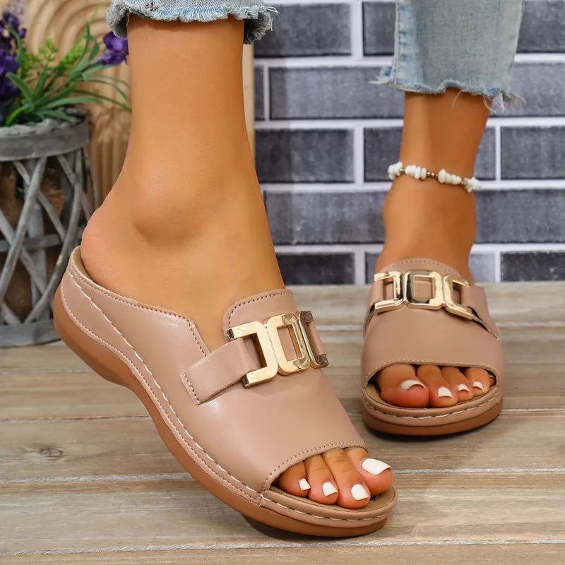 2025 Women's Fashion Casual Travel Shoes Bohemian Ethnic Style Double Button Design for Men and Women Comfortable Couple Beach