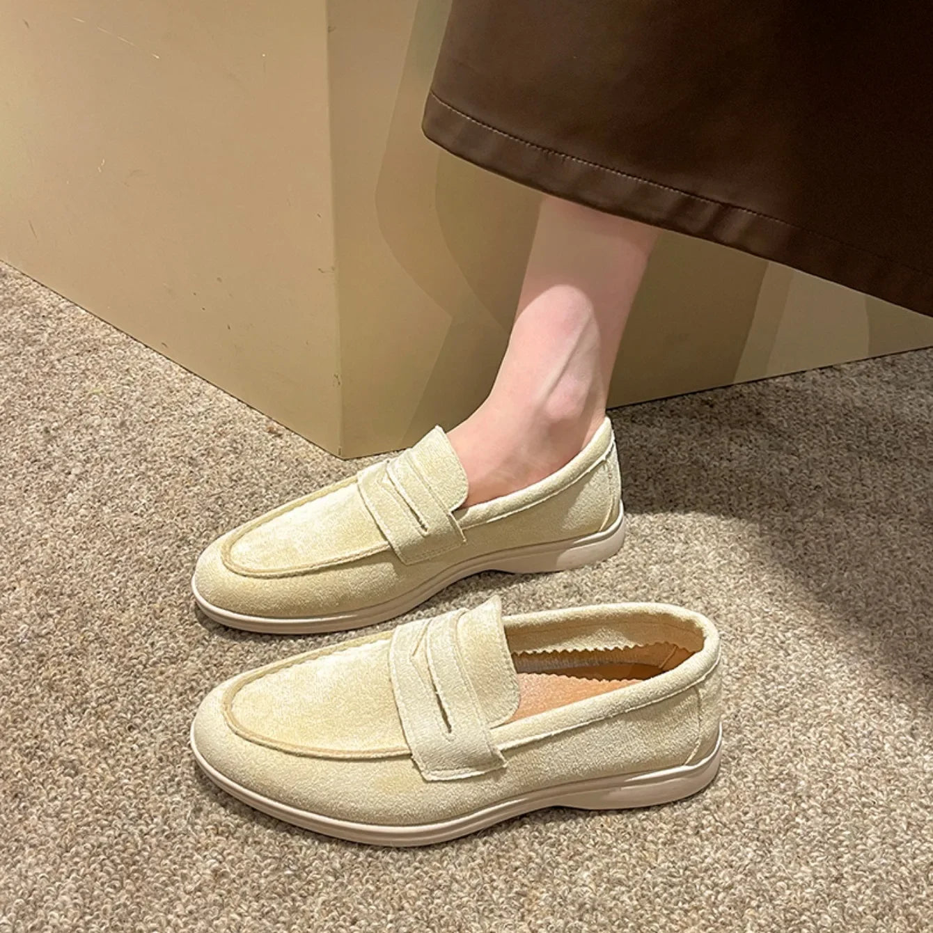 Women's Low Top Shoes 2025 Spring and Autumn New Casual Comfort Loafers High Quality Solid Flat Shoes Zapatos De Mujer