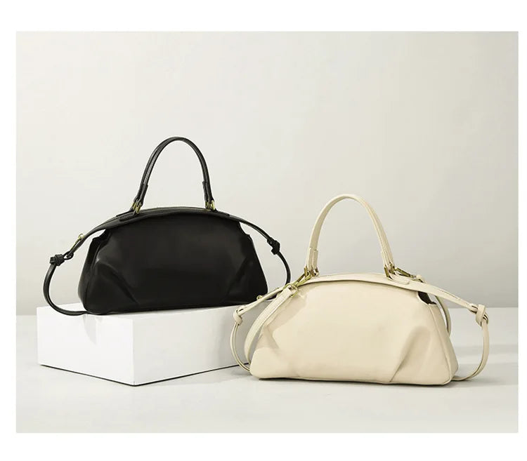 New Women's Bags, Fashionable and Simple Handbags, Niche High-End Shoulder Bags, Versatile Casual Bags for Commuting, Large-Capacity Tote Bags, Soft Leather Crossbody Bags