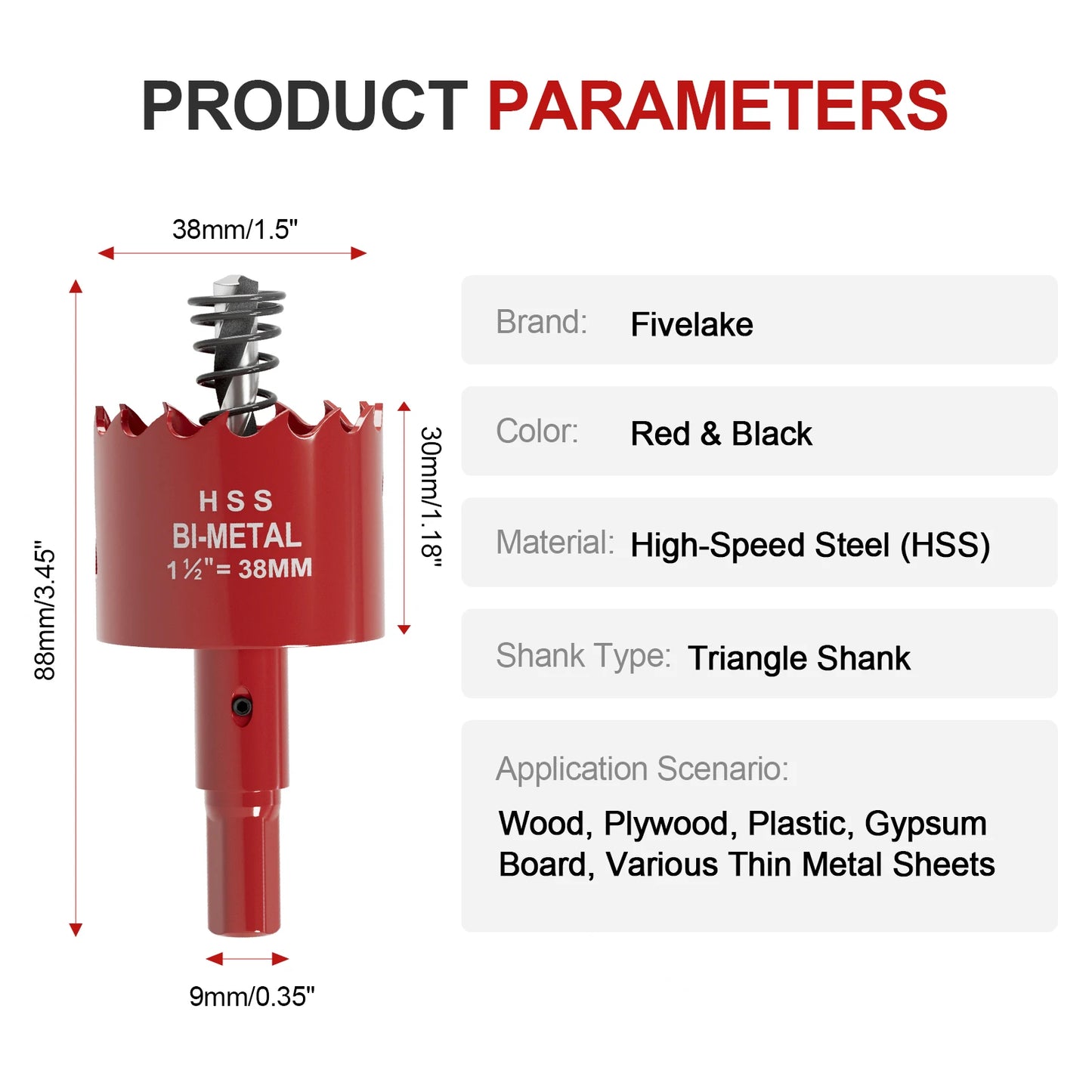 1pcs M42 20mm-200mm Adjustable Hole Saw Drill Bit for Metal, Wood, Gypsum Board - Durable Cutting Tool for Various DIY Projects
