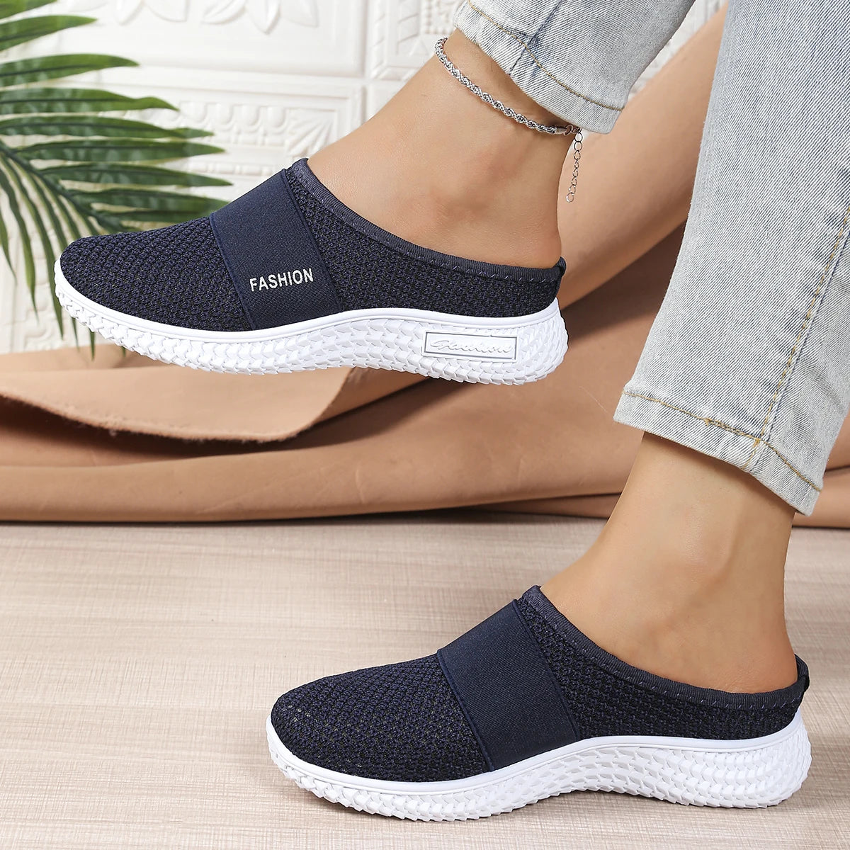 women's shoes Solid Color Mules, women's summer shoes free shippiing shoes Slippers for women Comfortable and breathable