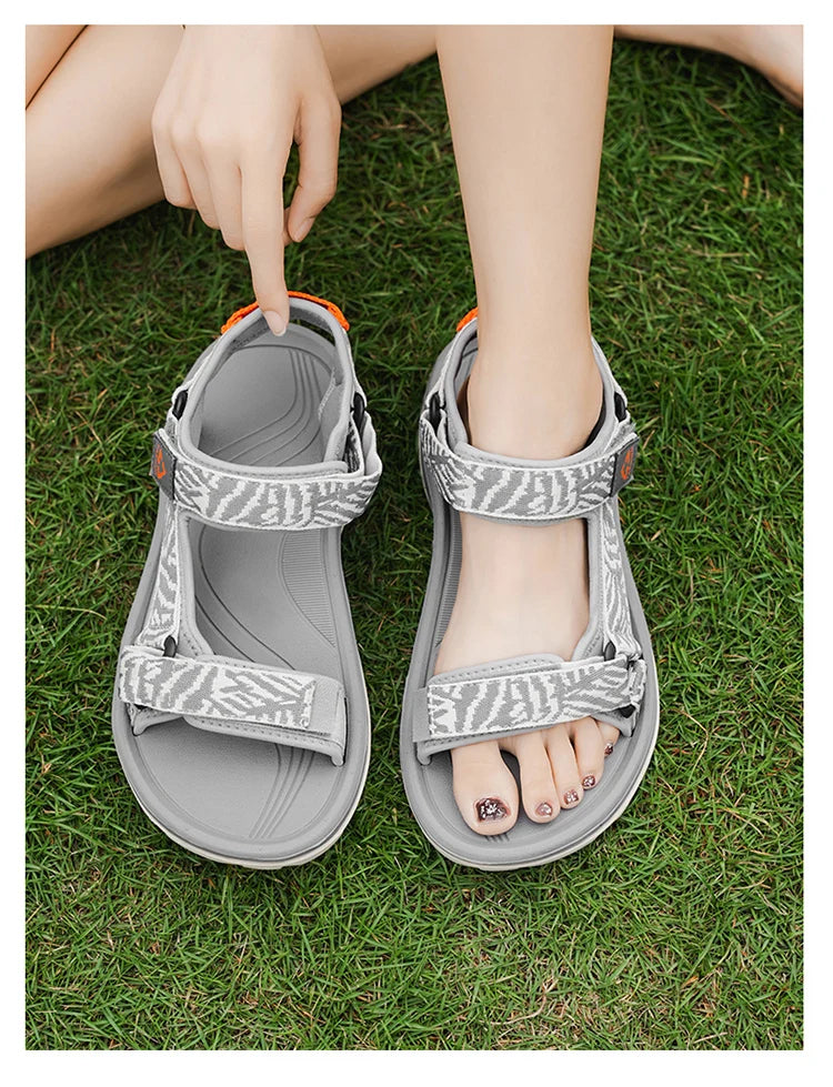 Ladies' Fashion Casual Flat Sandals Outdoor Summer  Open-Toe Beach  Shoes Soft Sole Comfort Women's Breathable Walking Sandials