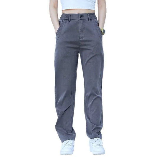 Tensi Casual Jeans Men's 2025 New Loose Straight Long Pants Summer Thin Sports