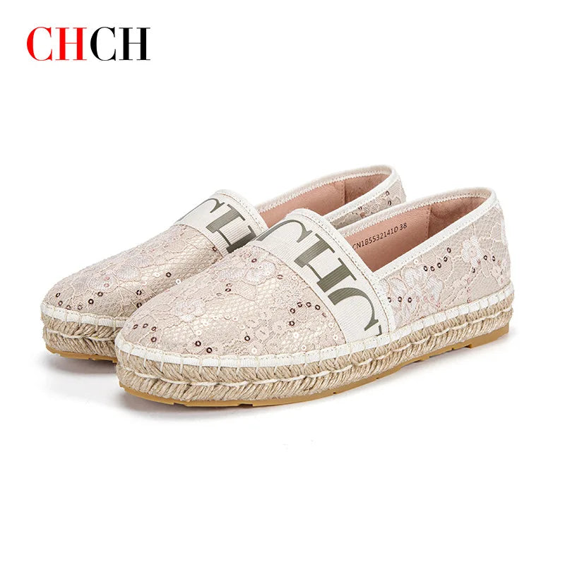 Lightweight and Comfortable Fishing Shoes for Women, Casual Retro Fashion, Durable Flat Sole, Grass Knitted Bottom Design