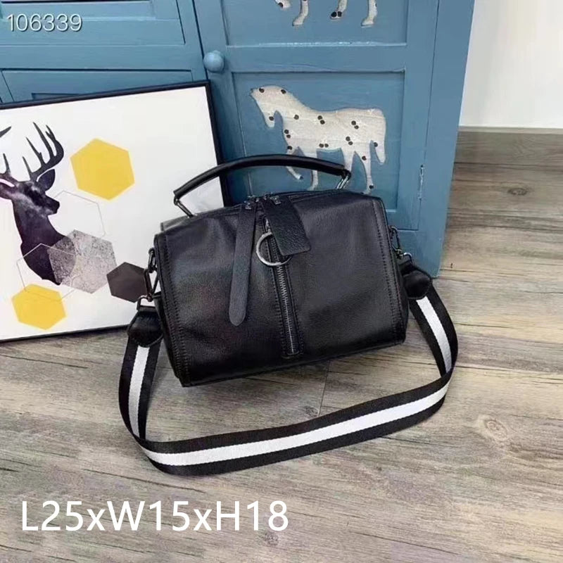 Fashion Women's Hand Bags Cowhide Luxury Casual Shoulder Bag  Ladies Versatile Trendy Chain High-capacity Crossbody Bags