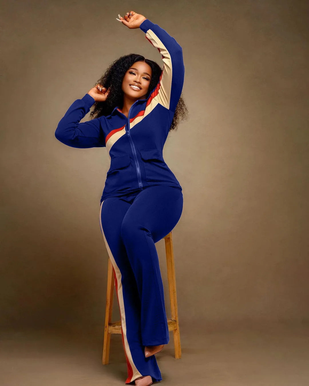 Tracksuit Women Pants Set Two Piece Set Autumn Winter Zipper Jacket Tops Suits Jogging Vintage Patchwork Outfits Y2k Streetwear