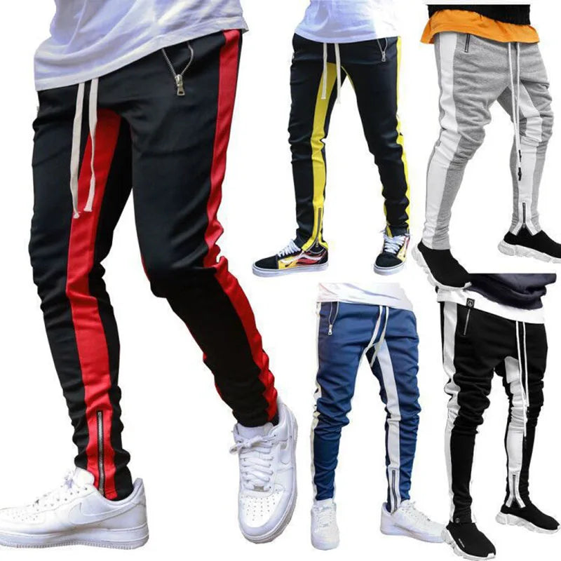 Casual Fashion Pants Men Sportwear Track Tracksuit Gyms Fitness Trousers For Men Hip Hop Black Clothing Joggers Sweatpants Men