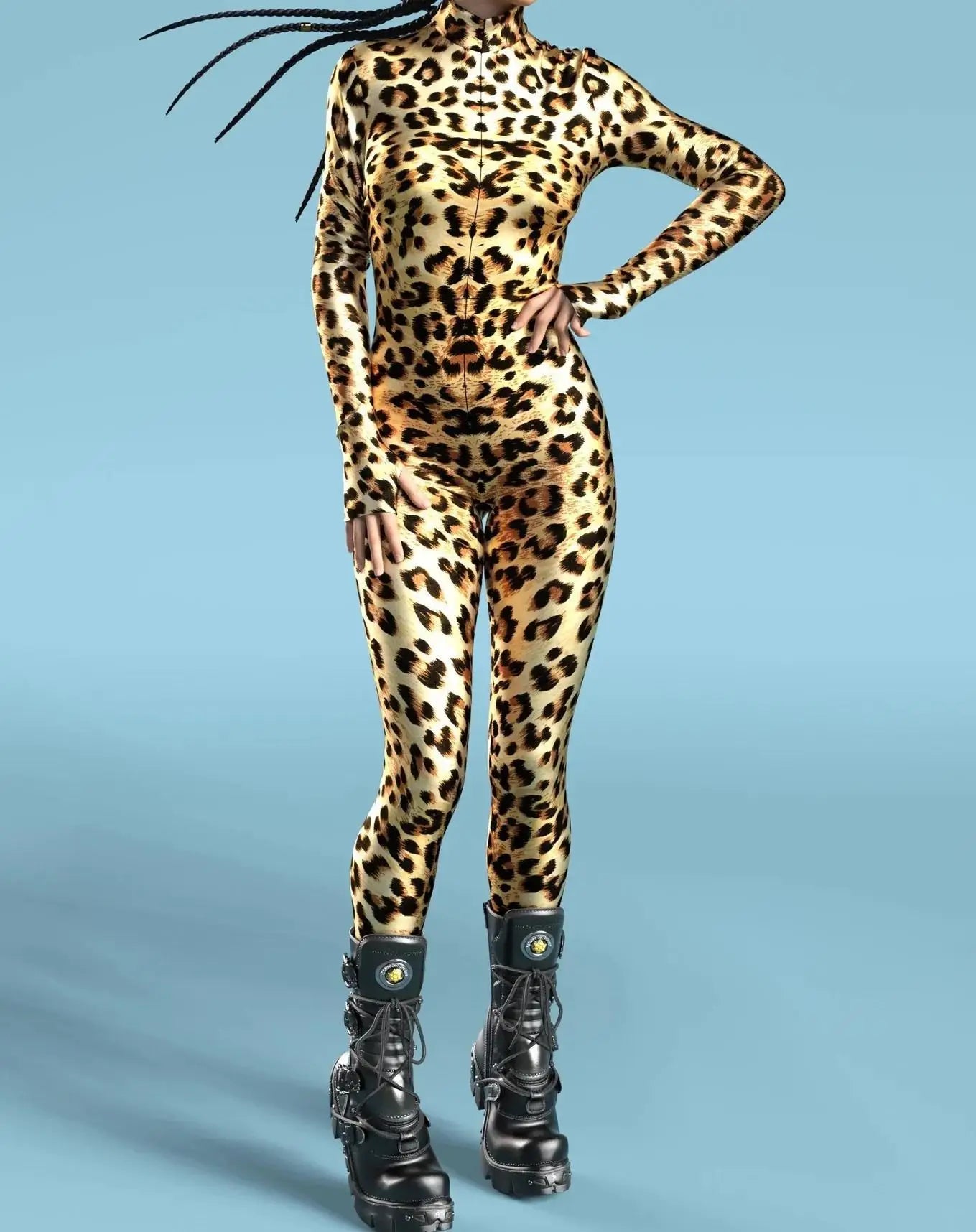 UR1 Women Jumpsuit Dense Color Dots 3D Pattern Adults Halloween Cosplay Costume Party Jumpsuits Carnival Bodysuit Monos Mujer