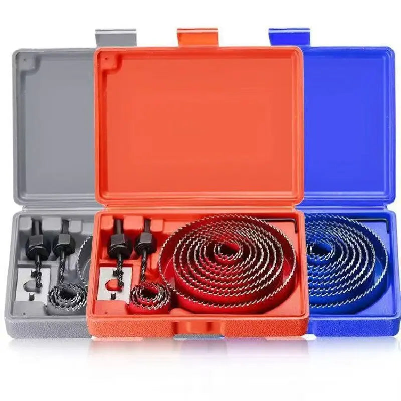 8PCS Hole Saw Kit 19-64mm, Bi-Metal Woodworking Hole Cutter for Drill - Drywall, Recessed Lights, Wood & Plastic Cutting