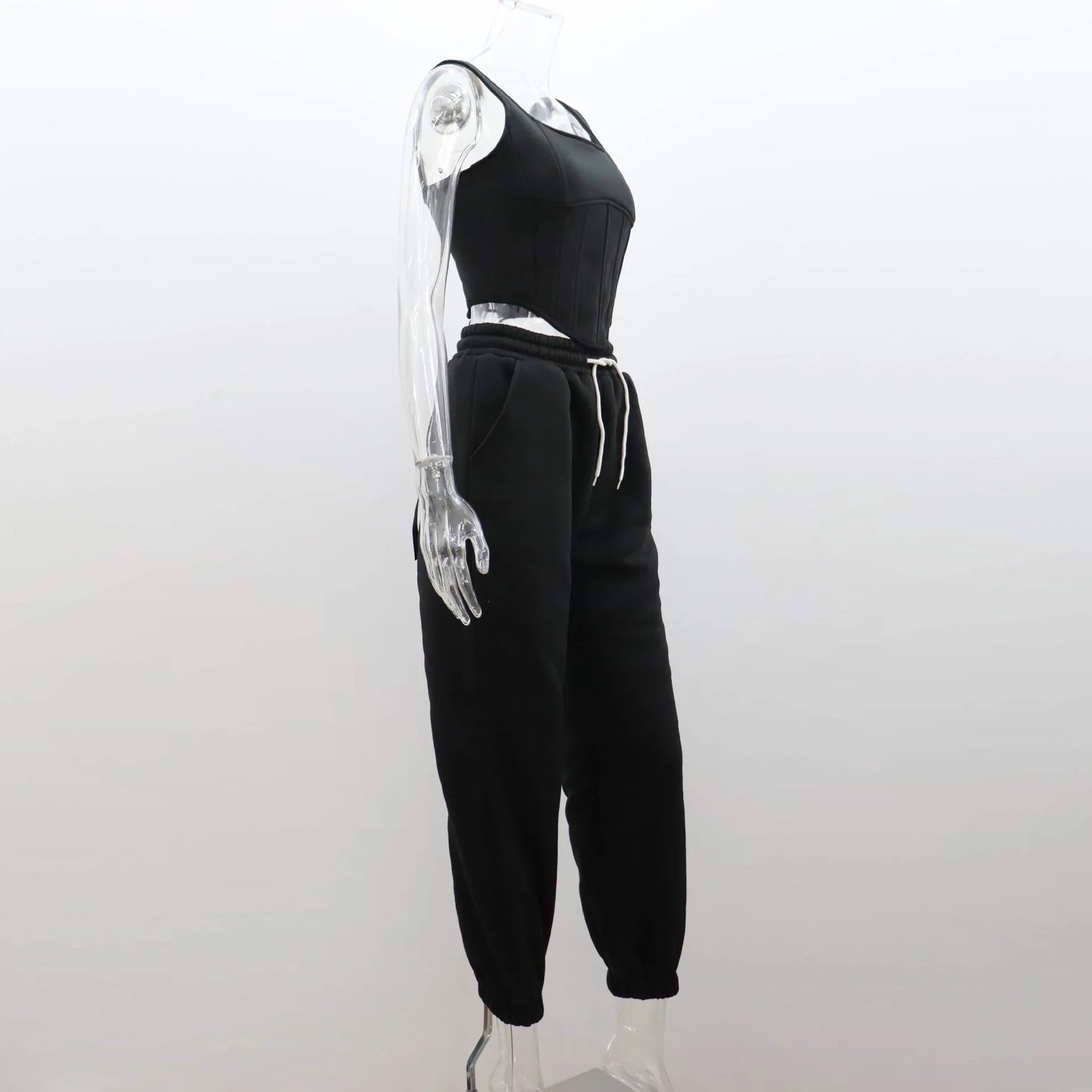 Sweat Suit Set Women Hoodies Three 3 Pieces Outfit Pants Sets Casual Loose Winter Warm Tracksuits 2 Two Pieces Solid Sportswear