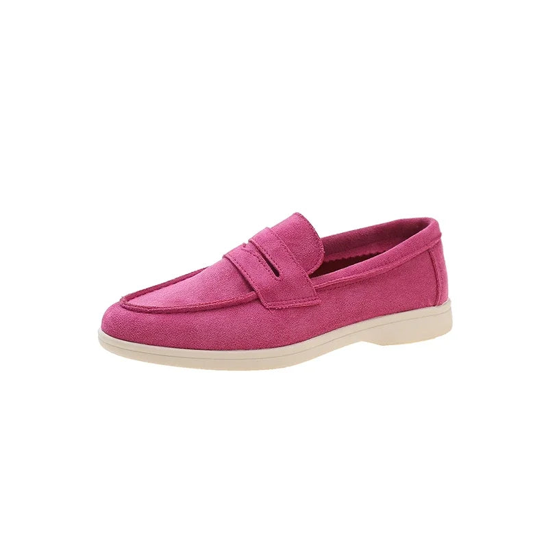 Women's Low Top Shoes 2025 Spring and Autumn New Casual Comfort Loafers High Quality Solid Flat Shoes Zapatos De Mujer