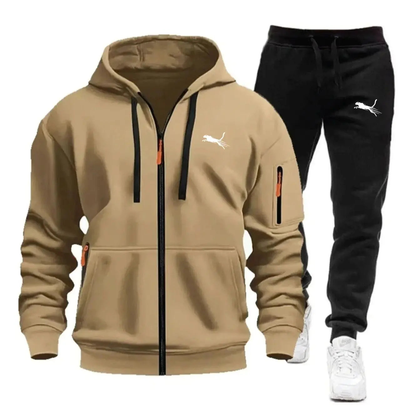 Men's Clothing Casual Sweatshirt Suit Sweatshirts for Men Daily Zipper Hoodies Hot High Quality 2026 Sports Tracksuit Jogging