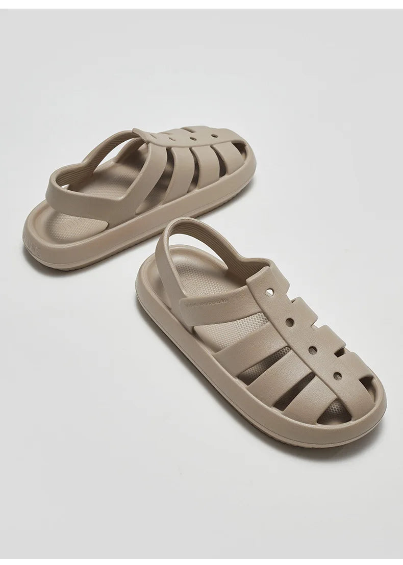 2023 Sandals for Women Men Couple Outdoor Beach Shoes SummerThick Cushion Breathable Non-slip Platform Sandal White Mens Sandals