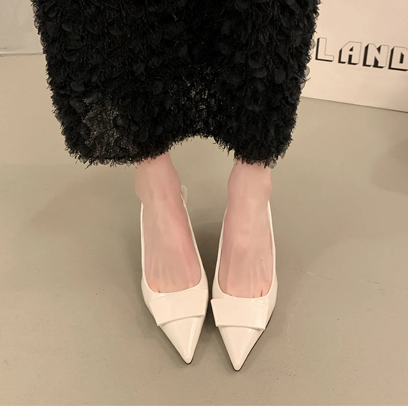 2026 Summer High Heel Women Sandals Fashion Pointed Toe Singbacks Shoes Design Style Banquet Party Sandalias Shoes