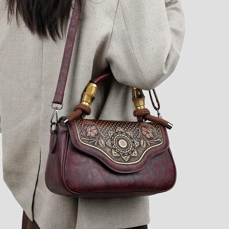 Retro Shoulder Bag Women Handbag High-quality 3D Printed Diagonal Crossbody Classic Office Not Too Big or Too Small Bag Luxury