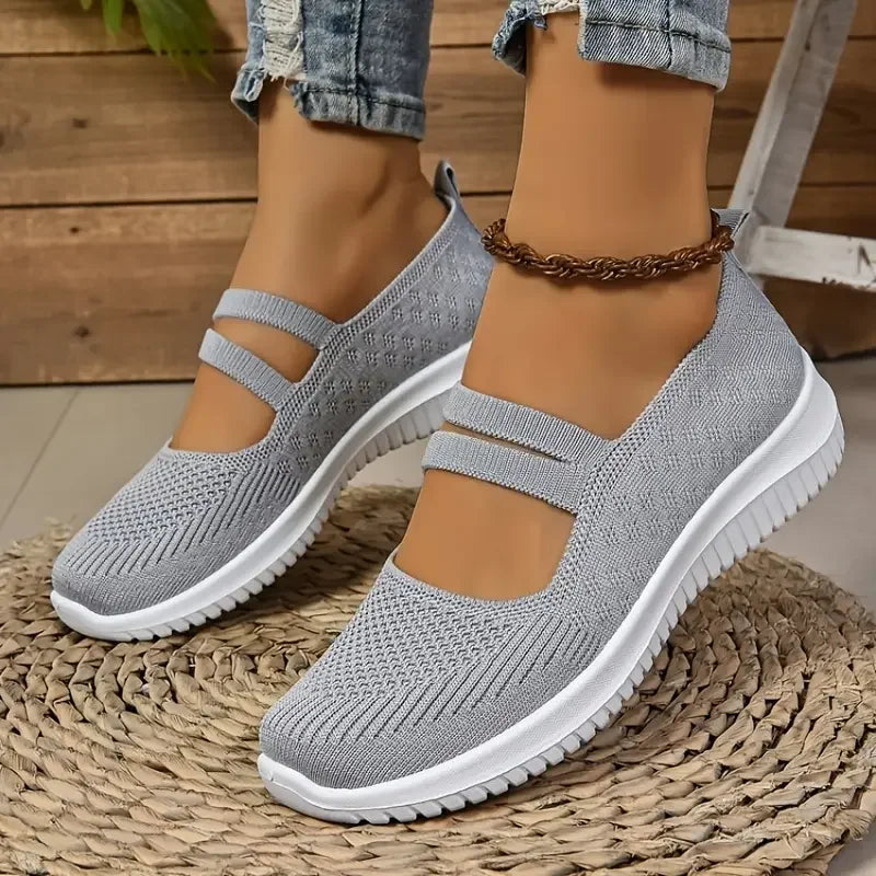 Women's shoes, breathable flying woven shoes, women's outdoor casual shoes, flat anti-slip shoes, free shipping shoes