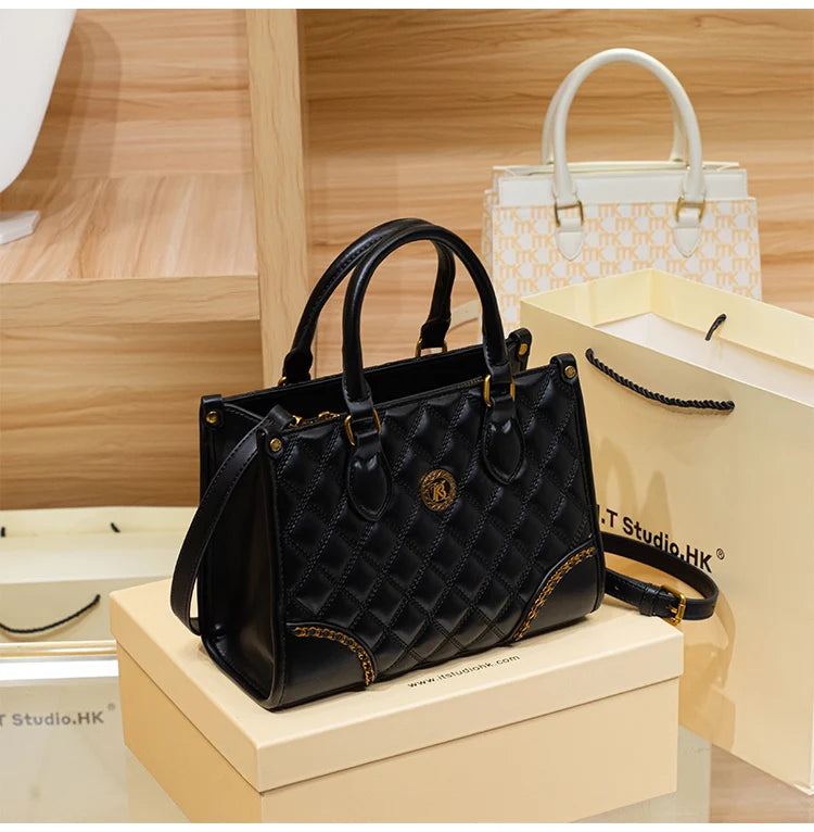 Women's handbag, genuine leather handbag, women's 2024 new summer high-end high-capacity designer crossbody bag