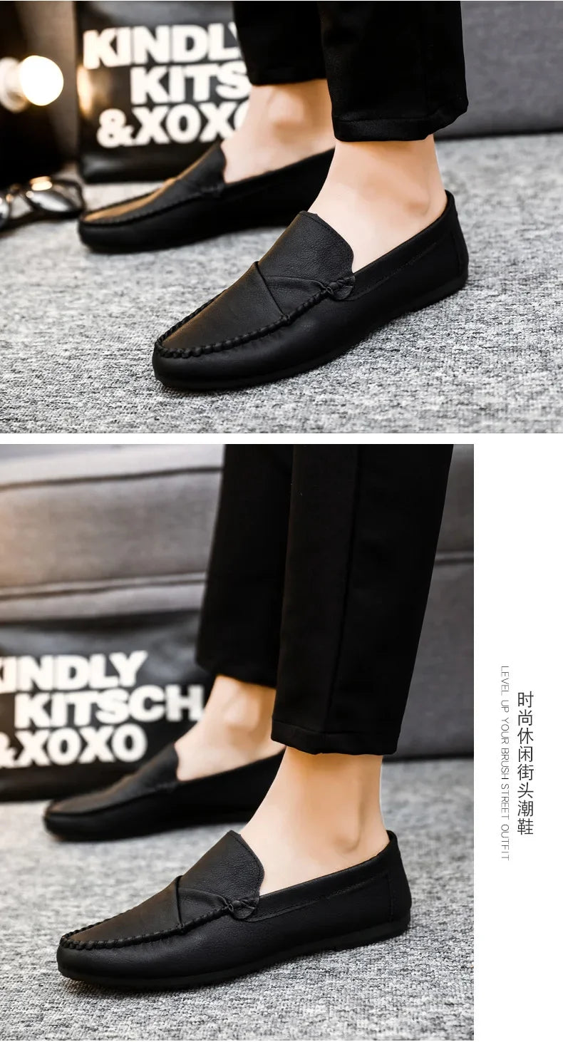 2025 Luxury Trendy Dress Shoes Men Loafers Split Leather Moccasins Shoes for Men Formal Mariage Wedding Shoe Botas Para Hombre