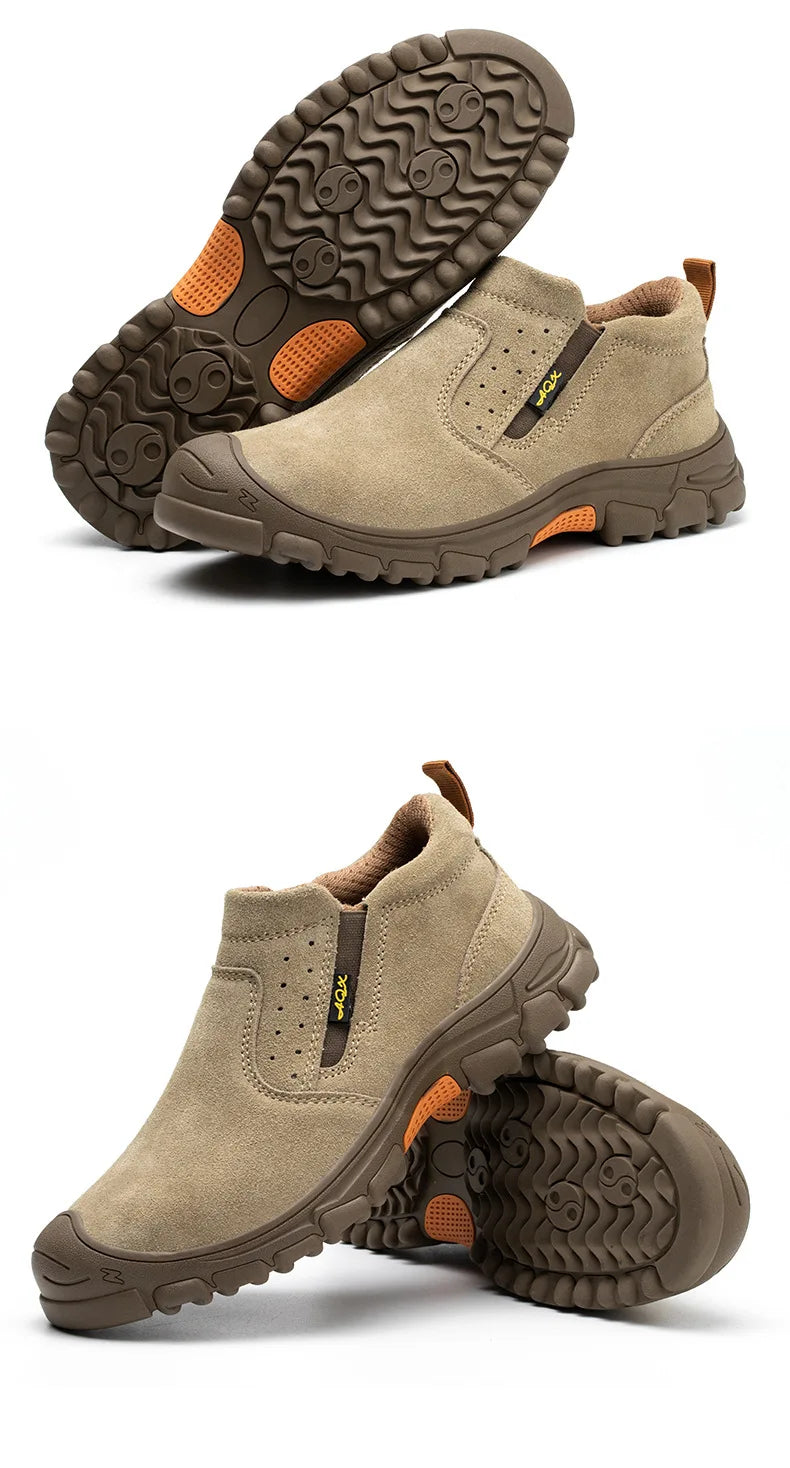 Men's work shoes  anti impact, anti puncture, steel wrapped head, electric welder  step on safety shoes  insulation