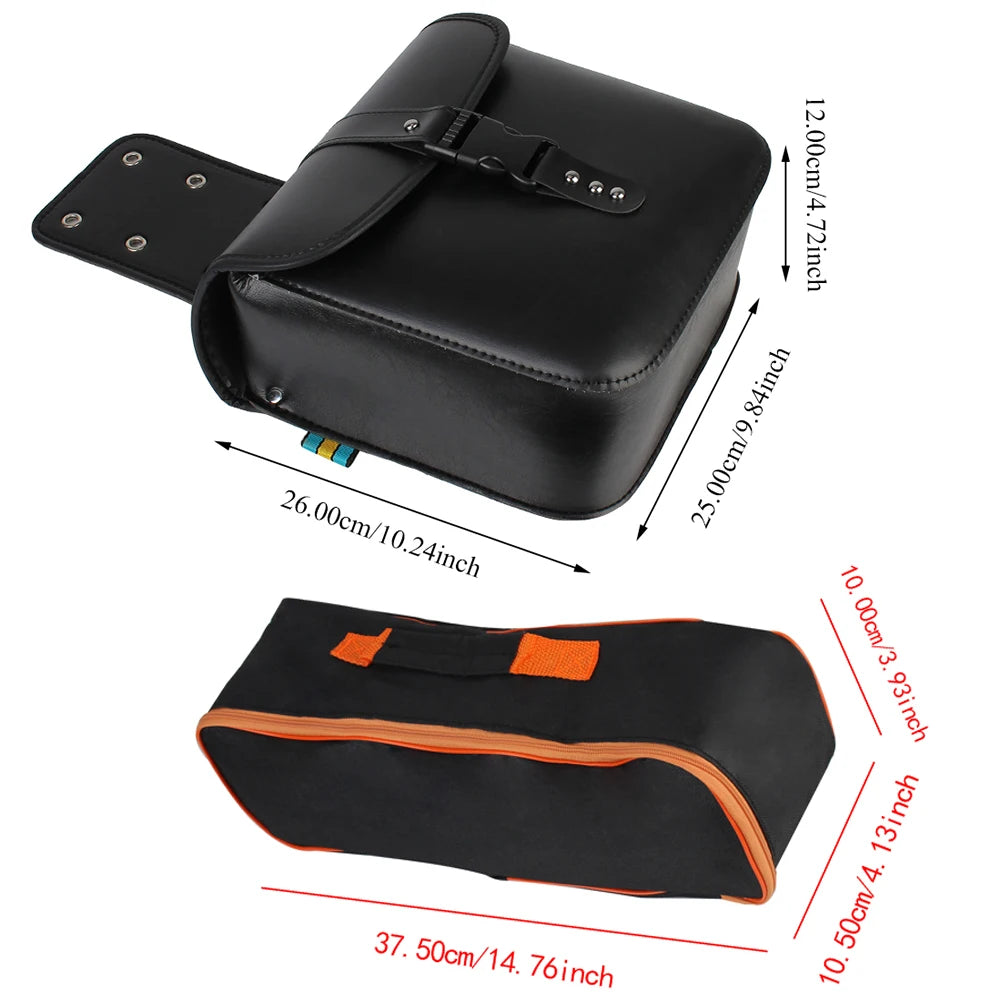 Retro Fashion Motorcycle Saddle Bags Pouch Storage Case Side Luggage Tank Suitcase PU Leather / PVC Bags Motorbike Accessories
