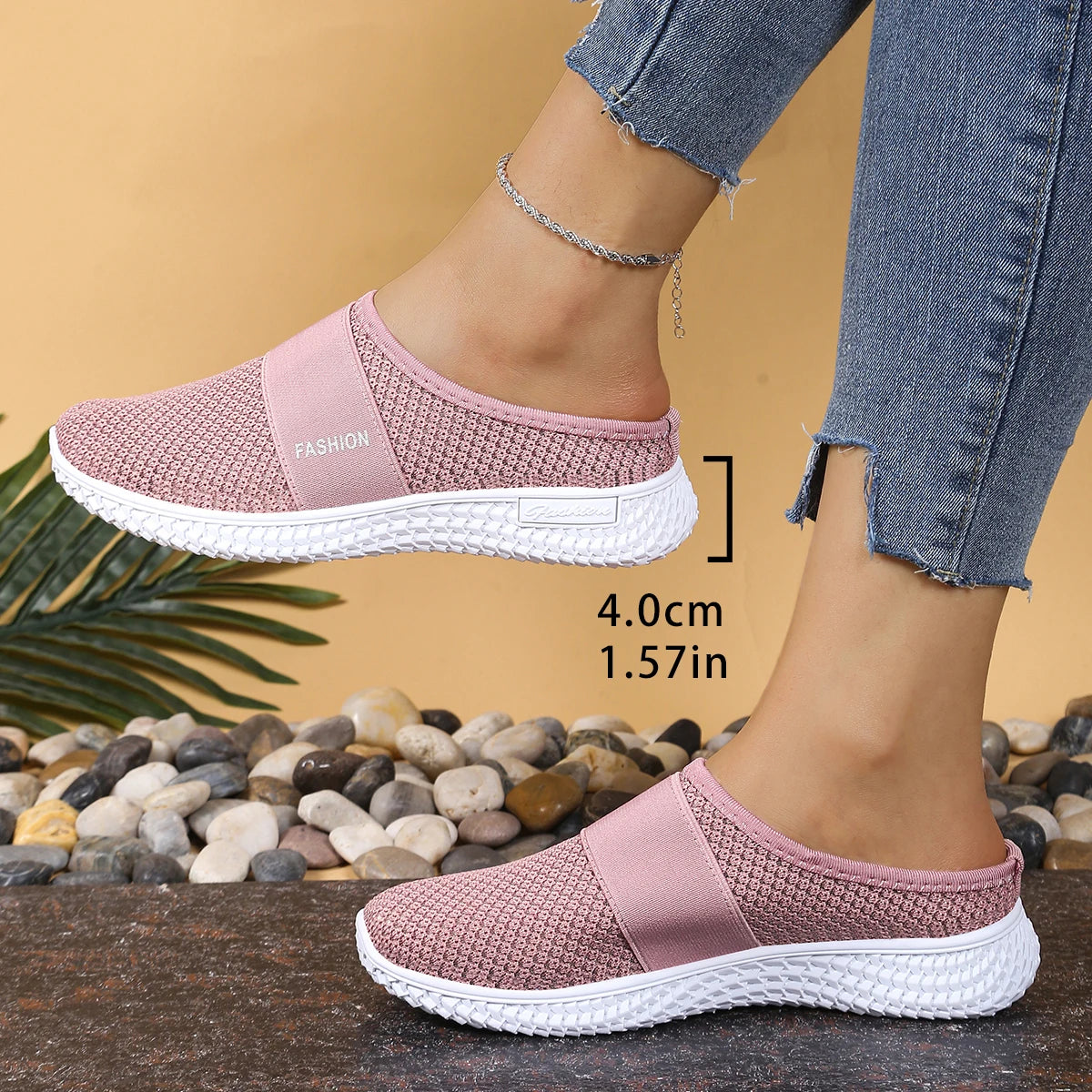 women's shoes Solid Color Mules, women's summer shoes free shippiing shoes Slippers for women Comfortable and breathable