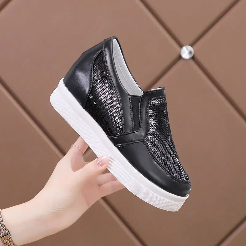 Spring Autumn Slip On Shoes for Women Y2k Fashion Trends 2025 Comfortable and Elegant Korean Original Offer New Woman Footwear
