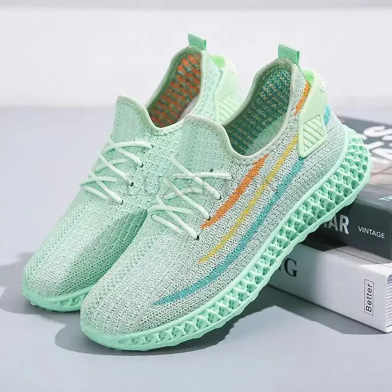 Women's Platform Sports Shoes with Fashionable Trendy Design Breathable Comfortable Shoes Outdoor Hiking Walking Casual Shoes