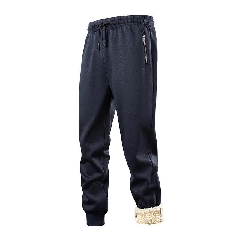 Men's Fleece Tracksuit Set Hooded Jacket + Pants Winter Warm Sherpa Lining Sports Suit Casual Outfit Eurban Style Workout Set