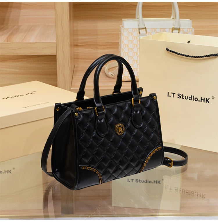 Women's handbag, genuine leather handbag, women's 2024 new summer high-end high-capacity designer crossbody bag