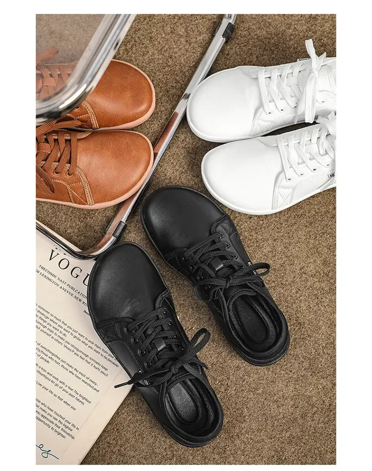Minimalist Shoe Size 37-48 Men's and Women's Wide Toe Barefoot Casual Artificial Leather Lightweight Walking Sports Shoes