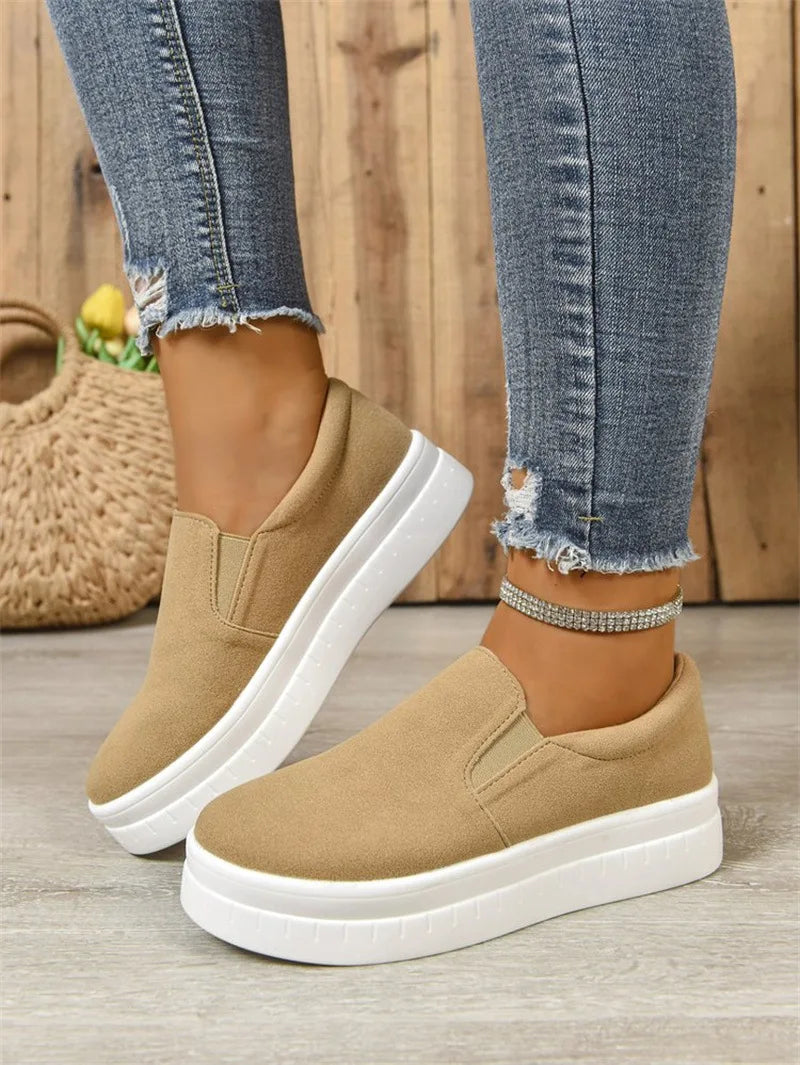 Shoes for Women Spring Leisure Sneakers New Womens Lazy Footwear Lightweight Thick Sole Platform Women Shoes Size 36-43