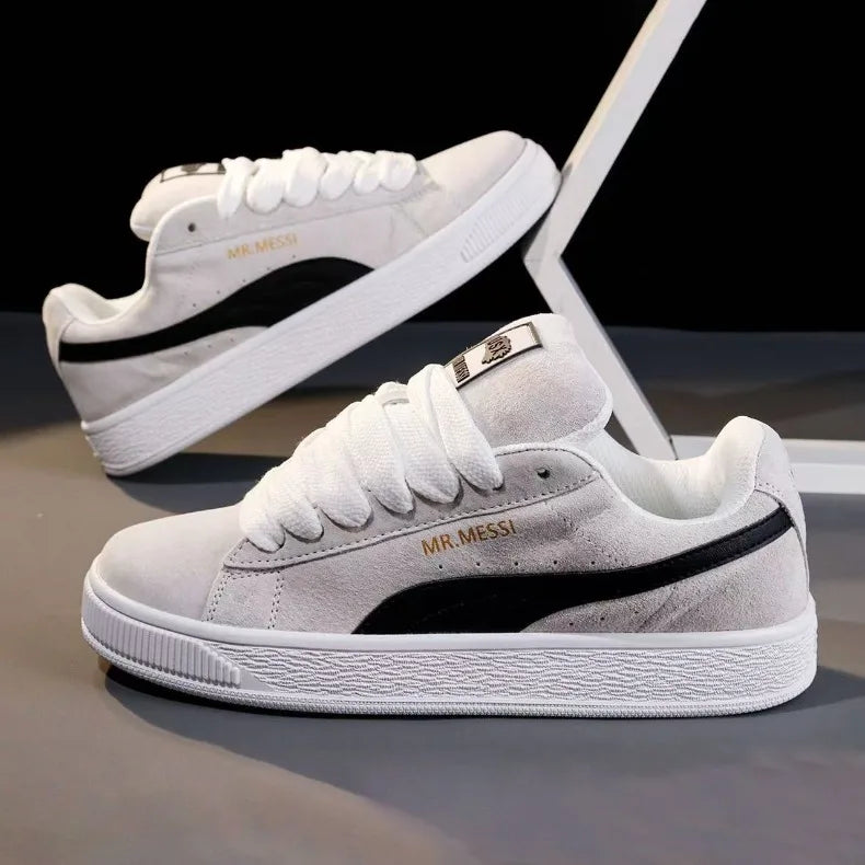 2025 New Women's Sneakers Fashion Versatile Breathable Casual Vulcanized Shoes Spring/Autumn Anti Slip Thick Soled Board Shoes