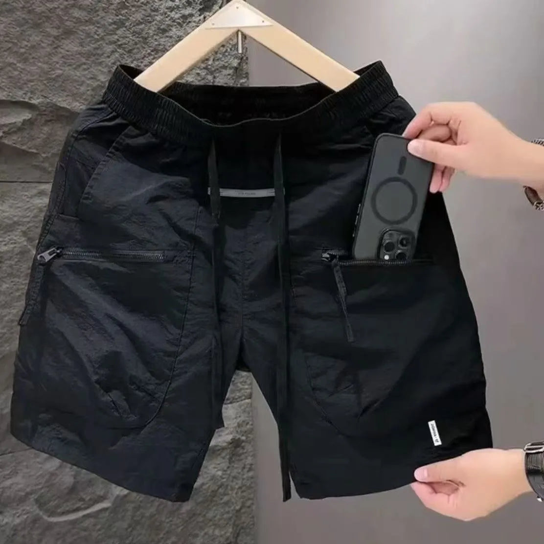 2025 Men Clothing Men's Shorts Trend Elastic Waist Sweatpants Summer Men Short Korean Fashion Streetwear Harajuku Shorts Men