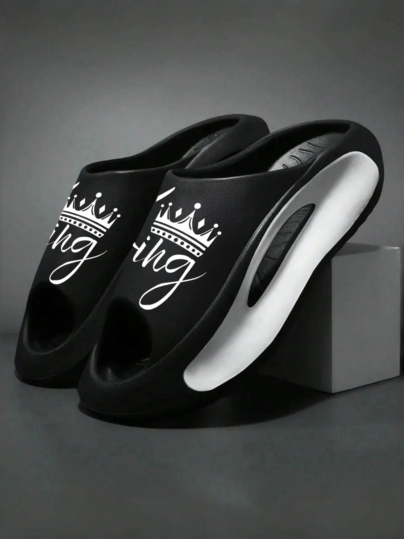 Men's and Women's Slippers Fashion Non-Slip Couple Slippers Eva 2 Colors 36-45