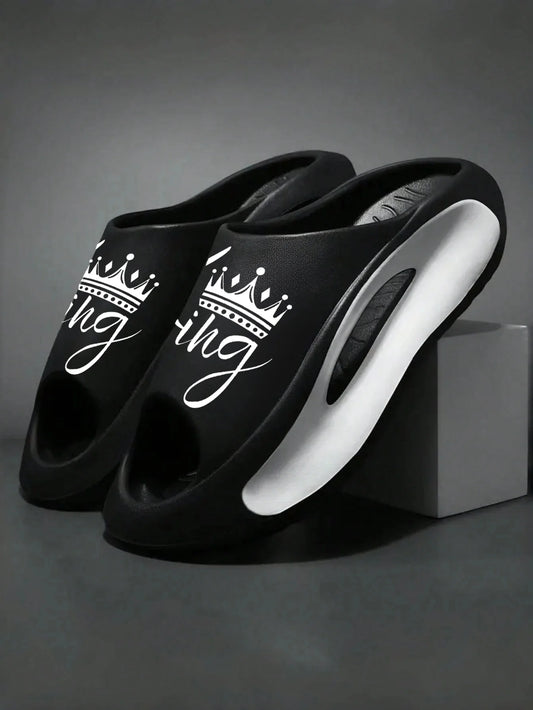 Men's and Women's Slippers Fashion Non-Slip Couple Slippers Eva 2 Colors 36-45