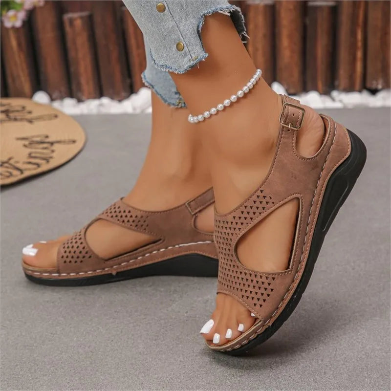 Fashion Women Summer Shoes Sandals Wedge Walking Shoes Retro Women's Sandals Non-Slip Breathable Footwear Women Sandal Female