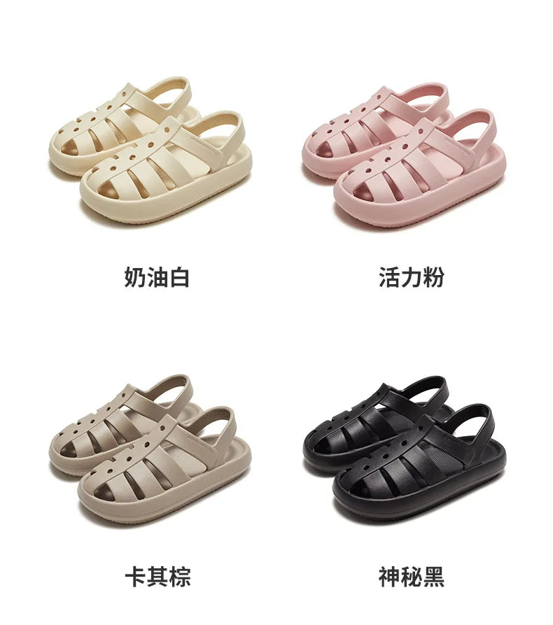 2023 Sandals for Women Men Couple Outdoor Beach Shoes SummerThick Cushion Breathable Non-slip Platform Sandal White Mens Sandals